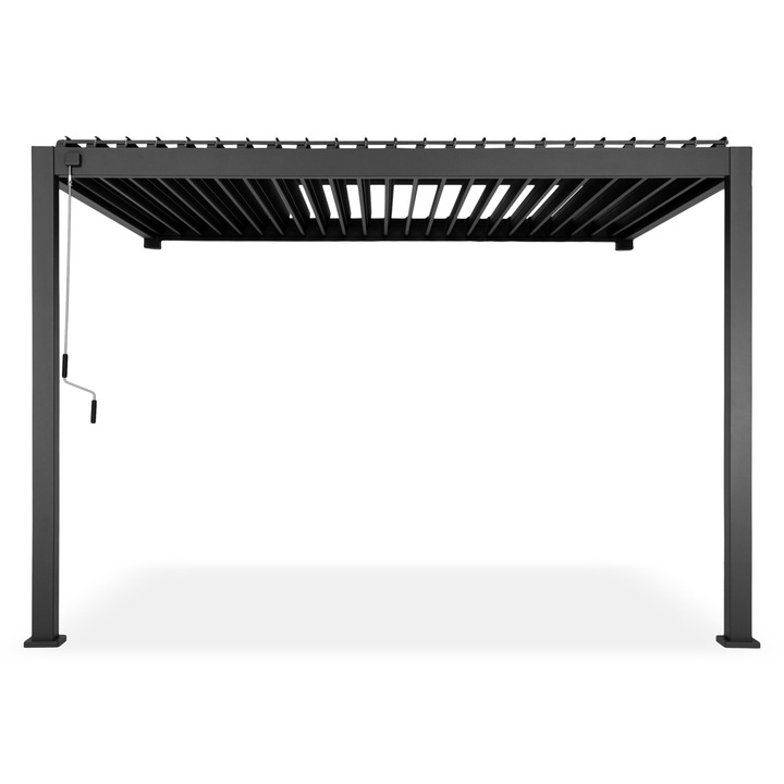 Pergola de perete, gradina/terasa, Maison Mex MIRADOR PREMIUM, L.300 l.360 cm, negru