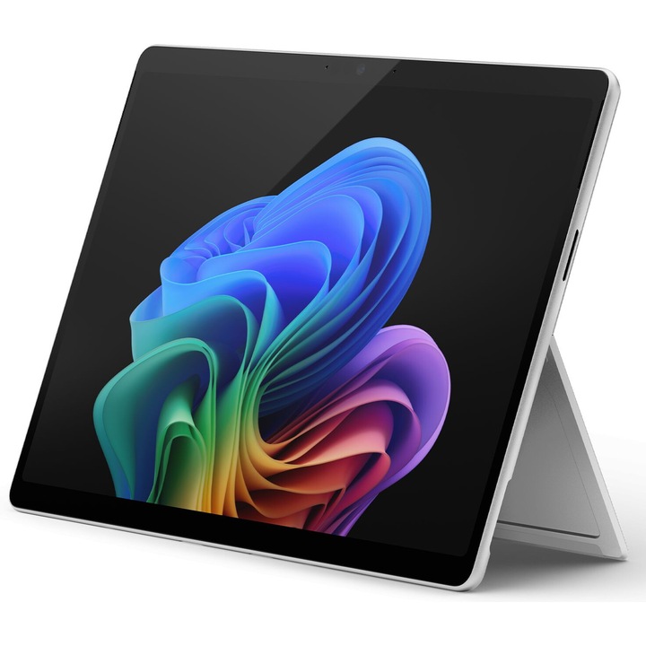 Лаптоп Microsoft Surface Pro 11 с Qualcomm Snapdragon X Plus X1P-64-100 (3.4GHz, 42M), 16 GB, 512GB M.2 NVMe SSD, Qualcomm Snapdragon X Adreno X1-85, Windows 11 Home, Сребрист