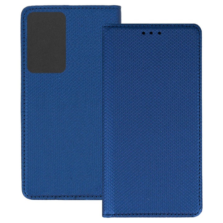 Husa pentru Motorola Moto G85, PU Casual Book, Buzunar card, Inchidere magnetica, Functie stand / suport, Decupaj difuzor apeluri, Acoperire completa 360 de grade, Protectie fata-spate, Tip carte, Albastru