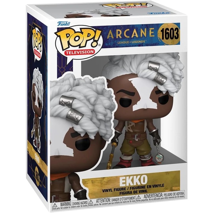 Figurina Funko Pop TV, Arcane, LoL S1, Ekko, 10 cm