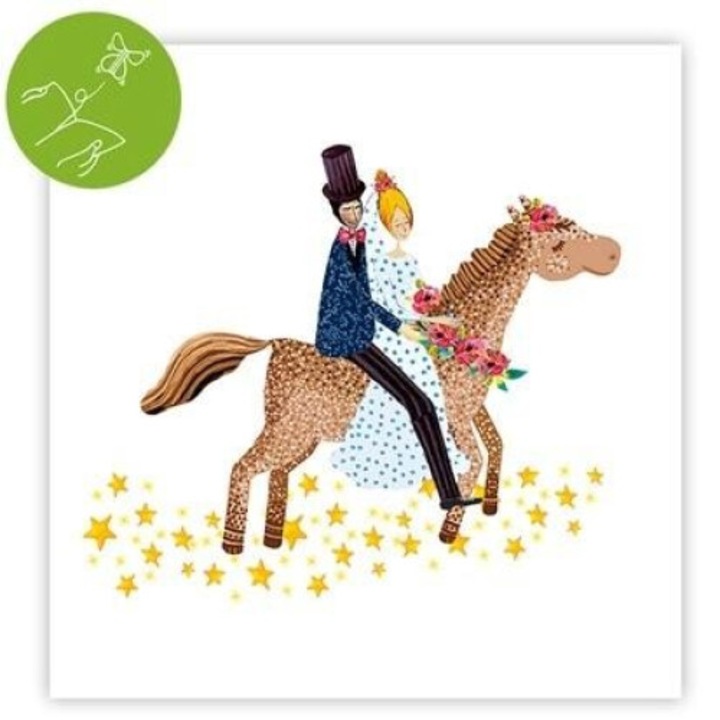 Karnet patrat cu fluturas zburator, Cozywood, 15x15cm, folie