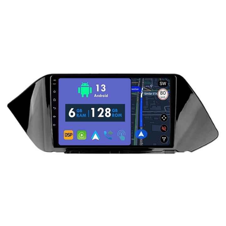 GPS навигация CarPlay радио за Hyundai Sonata DN8 2019 2020 Android Auto Stereo Bluetooth сензорен екран 6GB RAM, 128GB ROM