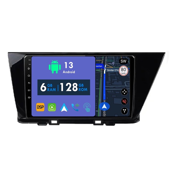 GPS navigációs rendszer CarPlay rádió Kia Niro DE 2016 - 2019 Android Auto Stereo Bluetooth érintőképernyőhöz 6 GB RAM, 128 GB ROM