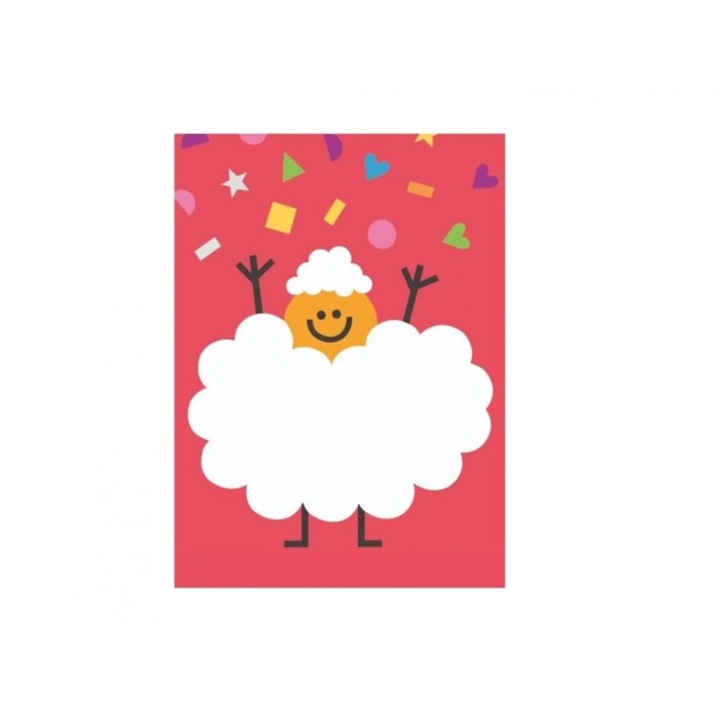 Felicitare 17x14cm cu coperta Throwing Shapes, Museums & Galleries