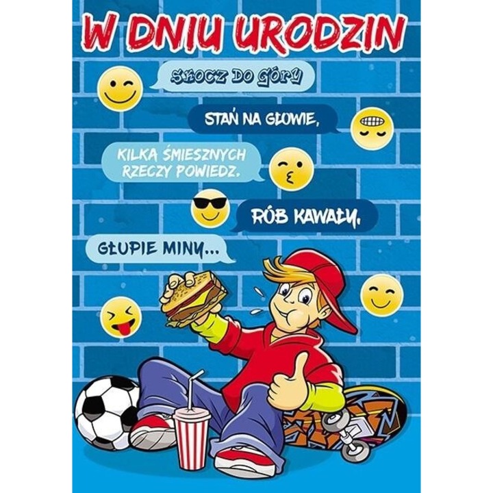 Karnet Young B6 cu coperta, model nr 023, Urodziny, 181x127mm