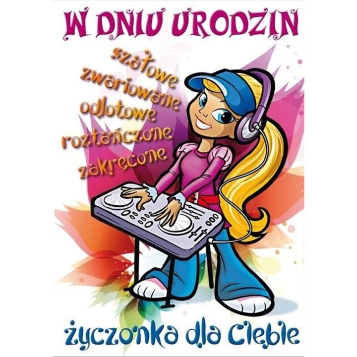 Karnet Young B6 cu coperta, model nr 022, Urodziny, 179x132mm