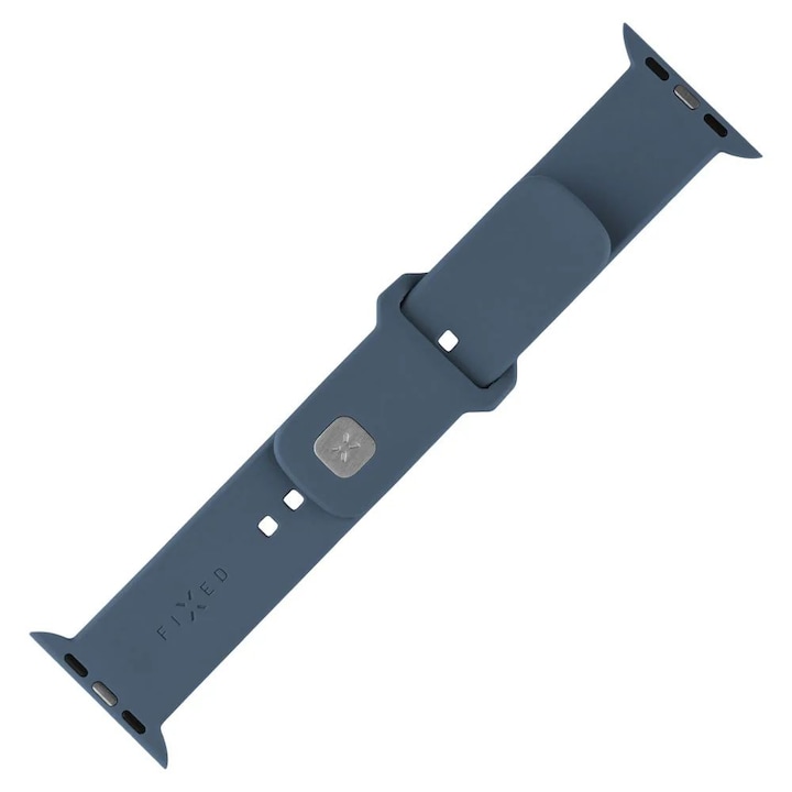 FIXED Sporty szilikon óraszíj az Apple Watch 42/44/45mm-es okosórákhoz, zöld-kék FIXSST2-434-GREBL