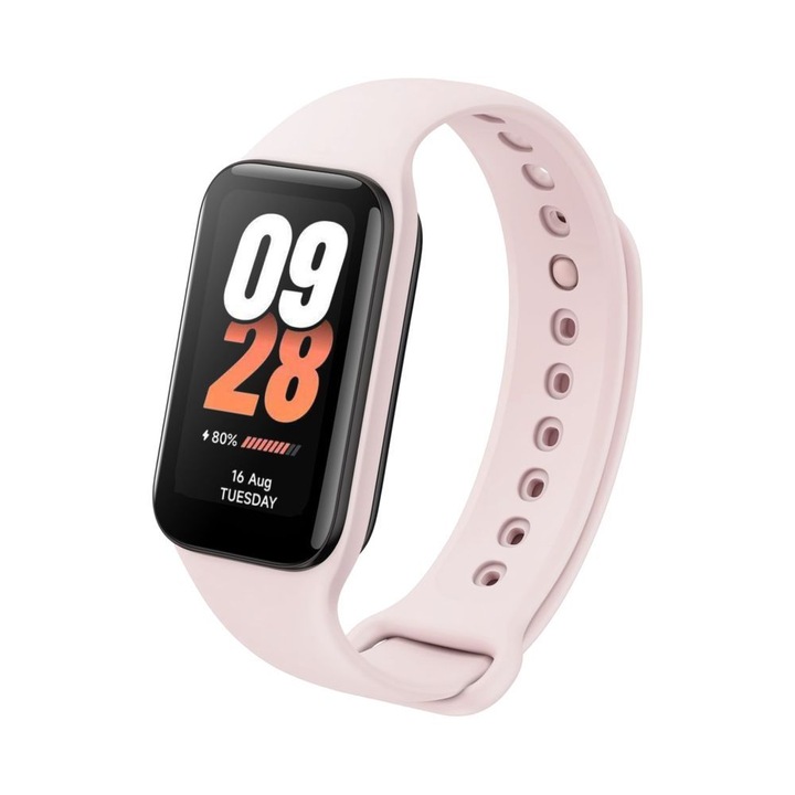 FIXED Sporty szilikon szíj Xiaomi Smart Band 8 okosórákhoz, rózsaszín, 257083, Okosóra kiegészítő