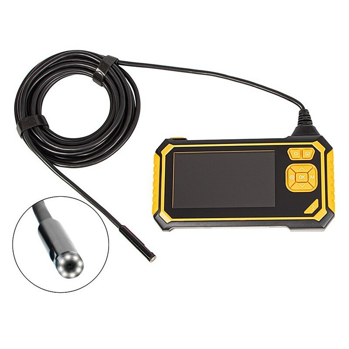 Camera endoscopica cu display 4.3", Blow, 5m cablu, rezolutie Full HD, iluminare LED