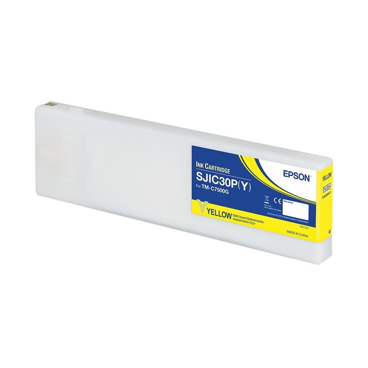 Tintasugaras nyomtatópatron, Original, sárga, 294,3 ml, 70x15x80mm, 1 db