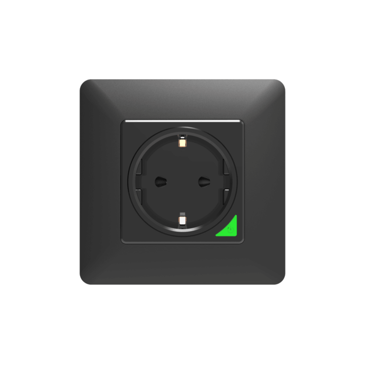 Priza inteligenta, Moes, WiFi, 16A, Negru