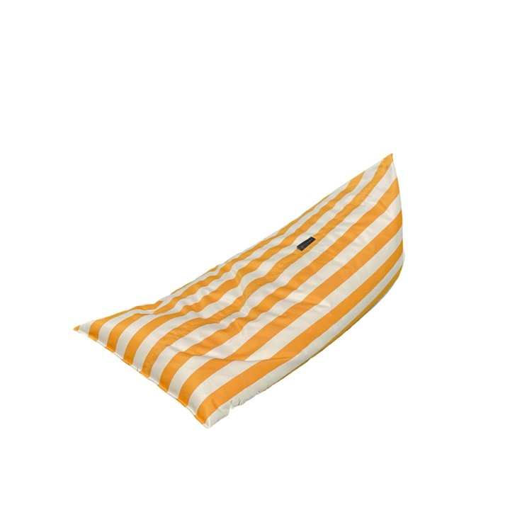 Vízálló, sárga-fehér heverő, 160x80 cm