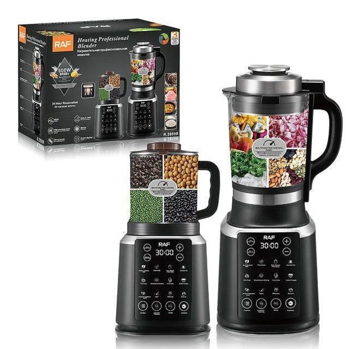 Блендър чопър RAF OndaBlend HotAndCold, Mixer, SmoothieMaker & SoupMaker, 5в1, 800 W