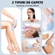 RorAem Wet & Dry Epilátor, bikini trimmer, 7500rad/perc, vízálló IPX7, Három az egyben használat, Nem károsítja a bőrt, trimmer, testre, arcra, szemöldökre, orra, hordozható, kék, USB-vel tölthető, cserélhető vágófejek, kék