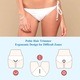 RorAem Wet & Dry Epilátor, bikini trimmer, 7500rad/perc, vízálló IPX7, Három az egyben használat, Nem károsítja a bőrt, trimmer, testre, arcra, szemöldökre, orra, hordozható, kék, USB-vel tölthető, cserélhető vágófejek, kék