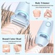 RorAem Wet & Dry Epilátor, bikini trimmer, 7500rad/perc, vízálló IPX7, Három az egyben használat, Nem károsítja a bőrt, trimmer, testre, arcra, szemöldökre, orra, hordozható, kék, USB-vel tölthető, cserélhető vágófejek, kék