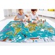 Puzzle 2 in 1, Turul Lumii, din lemn