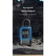 Pompa electrica de umflare, pompa electrica portabila de umflare cu 5 prize gonflabile pentru incarcarea telefonului mobil, afisaj digital LCD, iluminare inclusa, baterie de 4500mAh, negru, portabil, 86x50x130mm