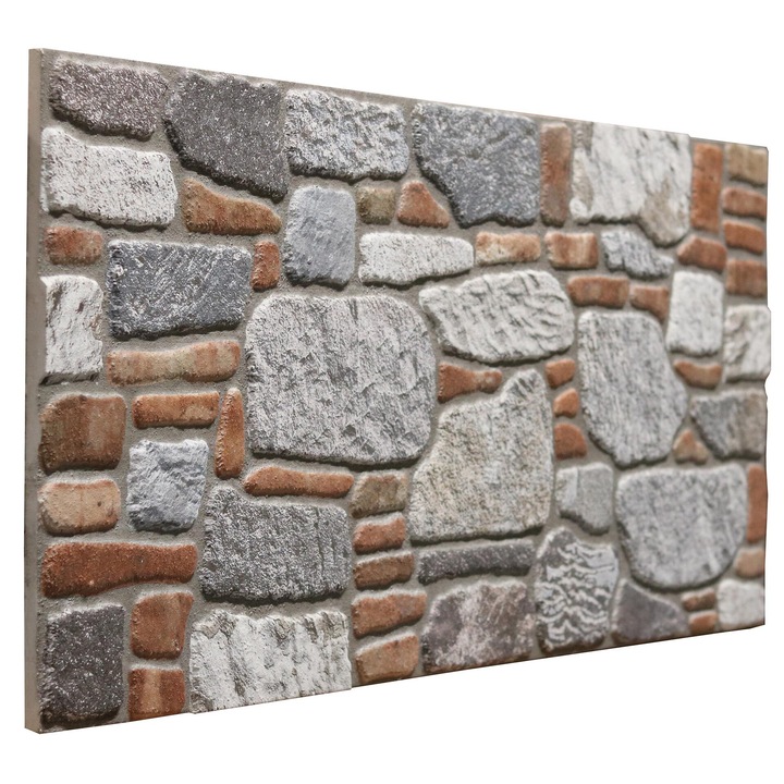 Декоративна чиния от полистирол, имитация на камък 679-204, 120*50*2 см