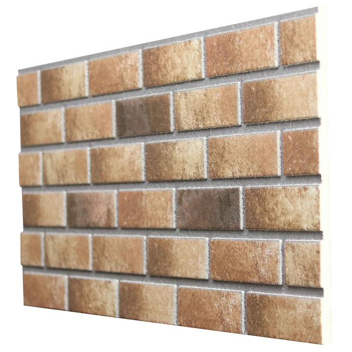Декоративна плоча, от полистирол, имитация на тухла 653-211, 120*50*2 см