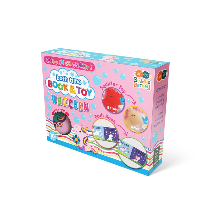 Színváltó könyv és játék - Unikornis