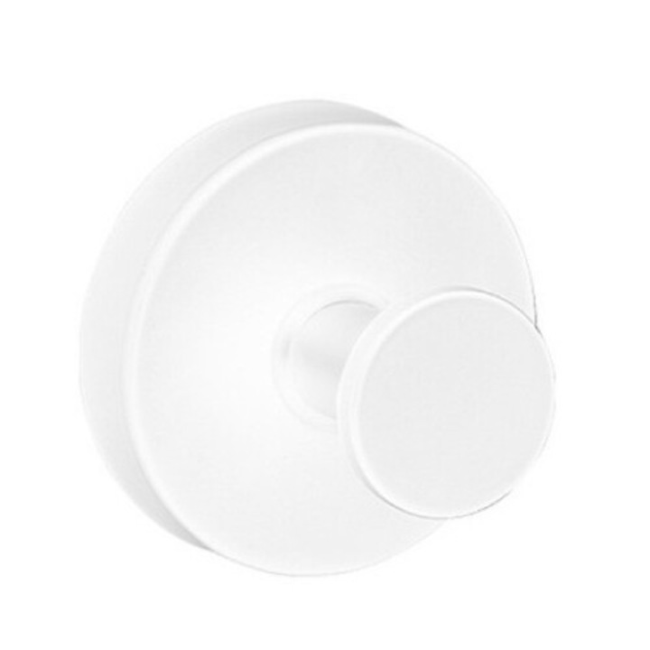 Set 2 agatatori cu ventuze, inox, alb