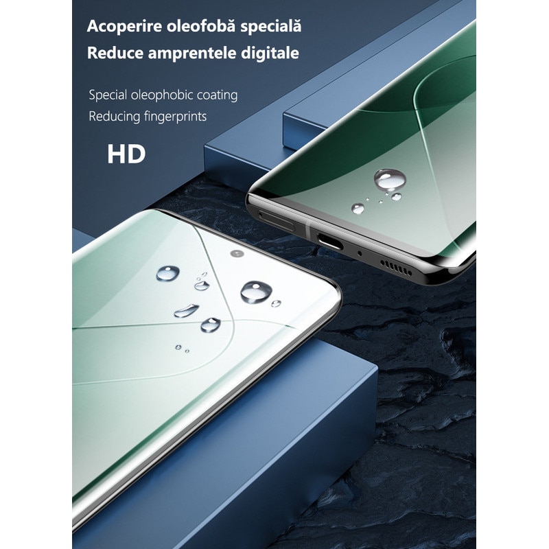 Folii de protectie telefoane, Protector de ecran HD, Sticla securizata, Anti-amprenta, 9H+, Pentru Xiaomi 15, Ultra-clear, Vine cu un dispozitiv simplu de instalare pentru o pozitionare precisa