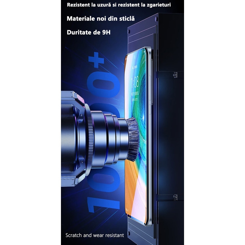 Folii de protectie telefoane, Protector de ecran HD, Full Cover, Anti Zgarieturi, Anti Socuri, Anti-amprenta, Pentru Samsung Galaxy A15, Vine cu un dispozitiv simplu de instalare pentru o pozitionare precisa