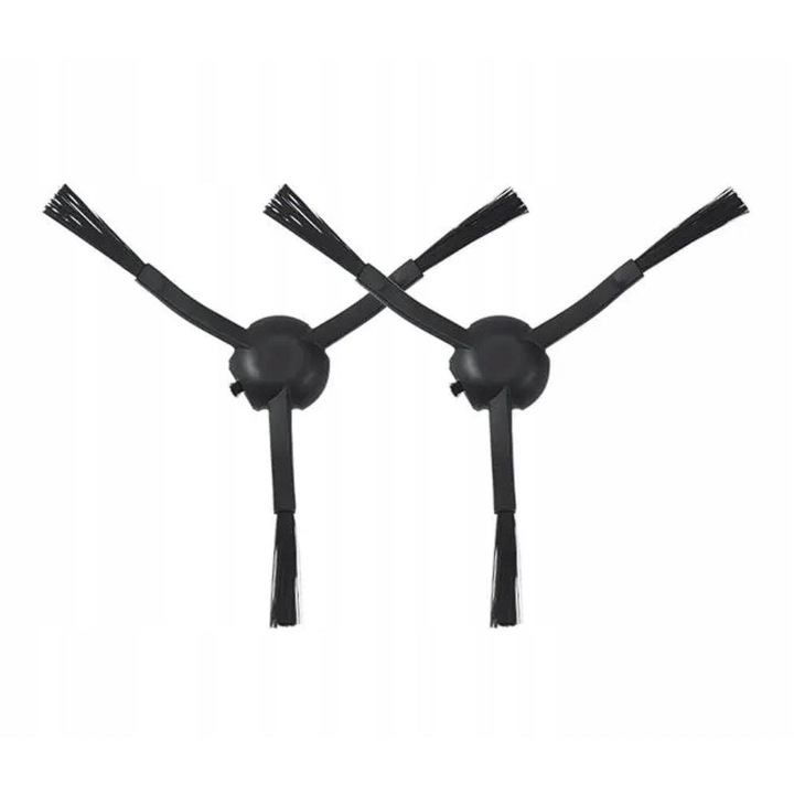 Set de Perie Principala Laterale, Xiaomi Vacuum Mi Robot 1C, 2 Perii Laterale, Calitate Inalta A Executiei, Durabilitate Ridicata, Material: Plastic, Atentie La Detalii, Negru