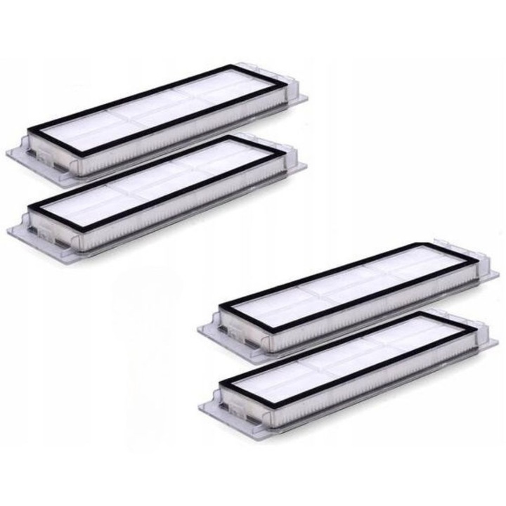 Szűrőkészlet Csere Roborock E25, E35, S6, S5, S50, S5 Max, S6 Maxv Porszívóhoz, Szintetikus Szálak, Kiváló Minőség, Szilárd Kivitelezés Hosszú Távú Tartósságot Garantál, Kiváló Minőségű Anyagok, 4 Darab