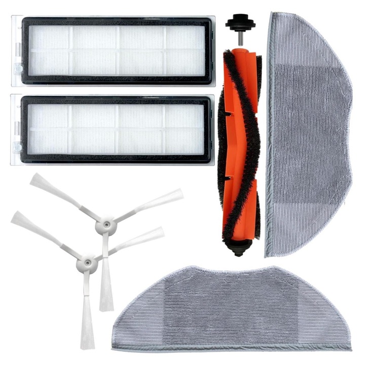 Filtre perii laterale, servetele, mopuri, paduri, accesorii, role perii Utillo, compatibile cu Xiaomi G1 Mijia Essential G1 Mi Robot Vacuum Mop Essential
