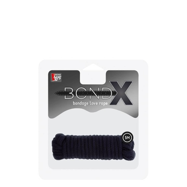 Бондидж въже 53X Bondx Love Rope, 5 м, Черен