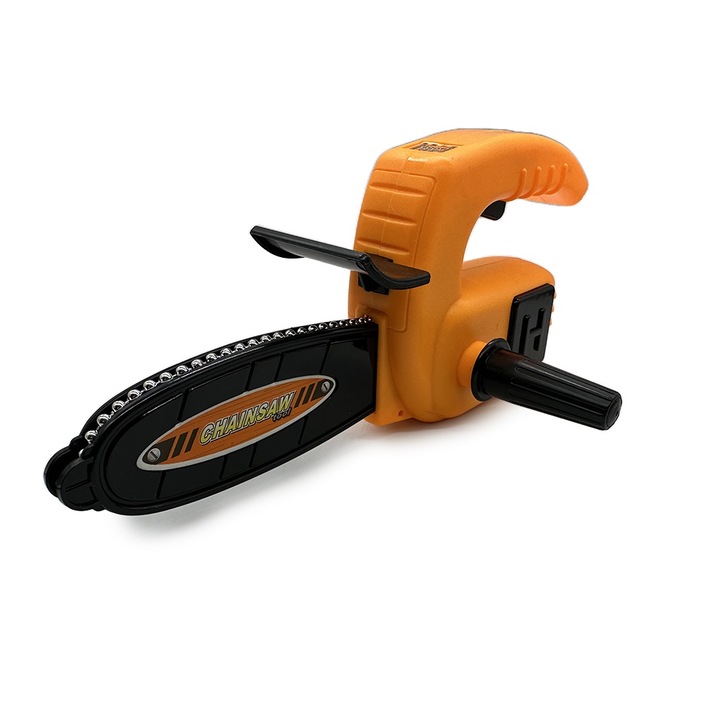 Drujba de jucarie, Household Tools, imitatie sunete, lant mobil, 23 cm, +3 ani, Vision XXI