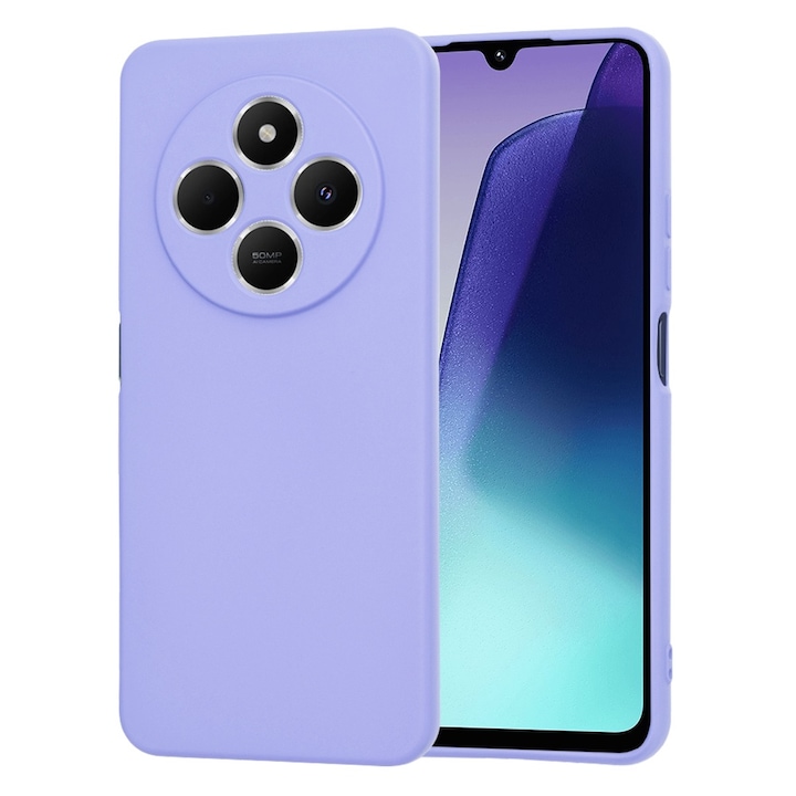 Husa din silicon pentru Xiaomi Poco C75, Smartphosis SoftFlex, violet deschis