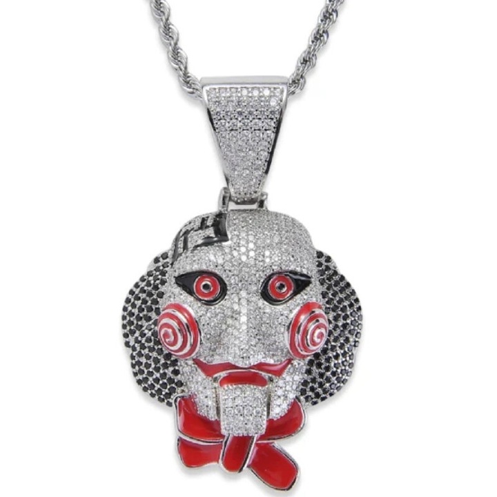 Férfi nyaklánc ötvözet/cirkónium, ezüst