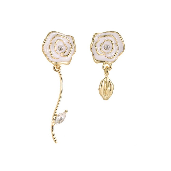 Cercei din Aliaj metalic, flori, neregulate, purtare femei