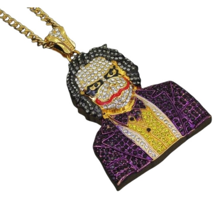 Férfi nyaklánc, cirkónium, arany