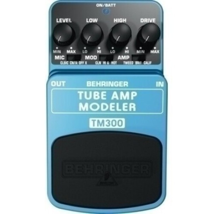 Педал за китарни ефекти Behringer TM300, черен, 330g, 54x123x70mm