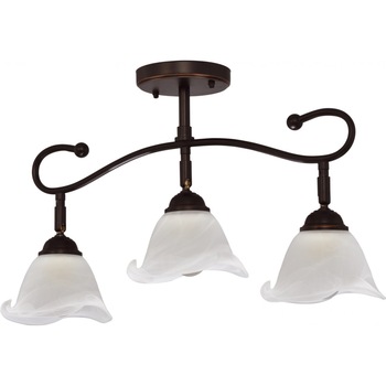 Plafoniera Frezia PL3 KL 2702, corp metal negru, abajur alb, 3xE27 Plafoniera Frezia PL3 KL 2702, corp metal negru, abajur alb, 3xE27