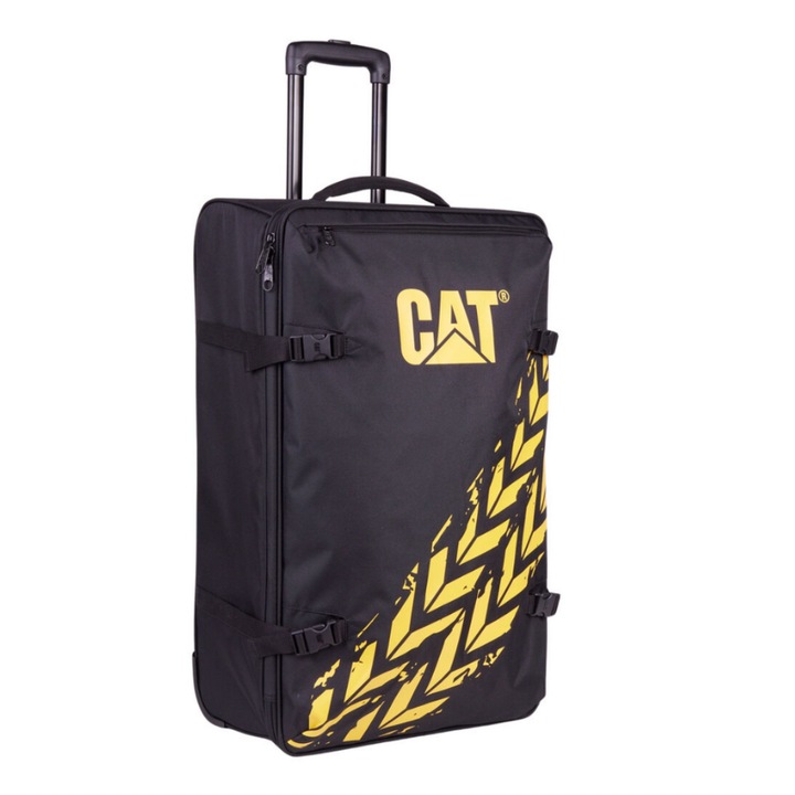 CATERPILLAR Soft Luggage kocsi, 20 hüvelykes, poliészter anyag - sárga/fekete