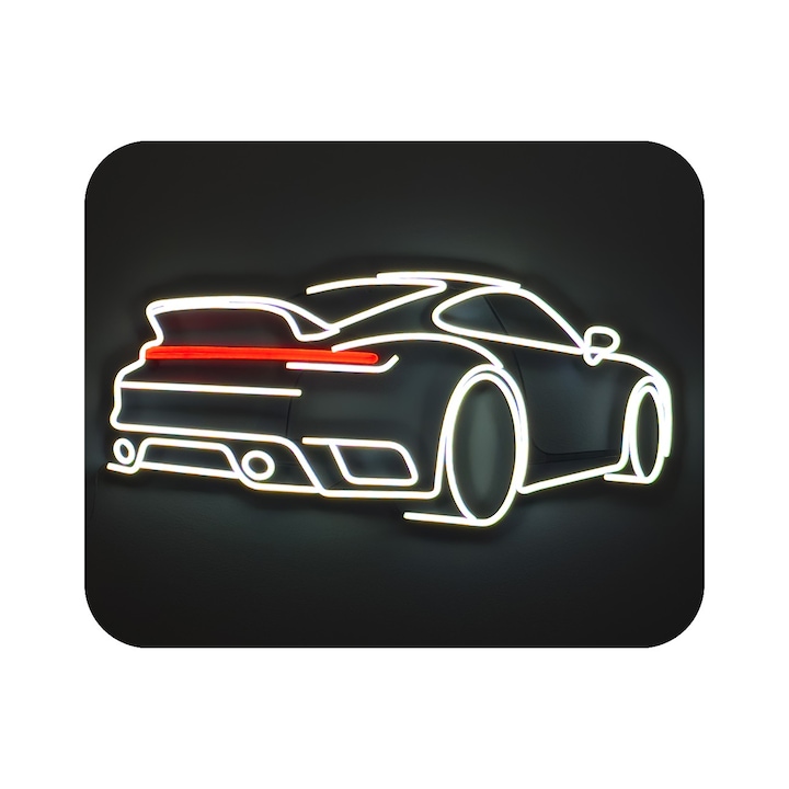 Semn luminos LED neon personalizat, 70x30cm, alb rece, albastru deschis, galben, rosu, portocaliu, roz, verde, violet