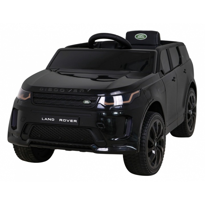 Детска електрическа кола LAND ROVER DISCOVERY SPORT BLACK, 12V, с дистанционно, 2 мотора, EVA джанти