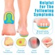 6 db-os szilikon sarokpárna készlet, SINBINTA, ortopédiai kényelem, ütéscsillapítás, csúszásgátló, érzékeny sarok, sarkantyú, talpi fasciitis vagy bokafájdalom esetén, nőknek, 10x7x1,5 cm, S, kék