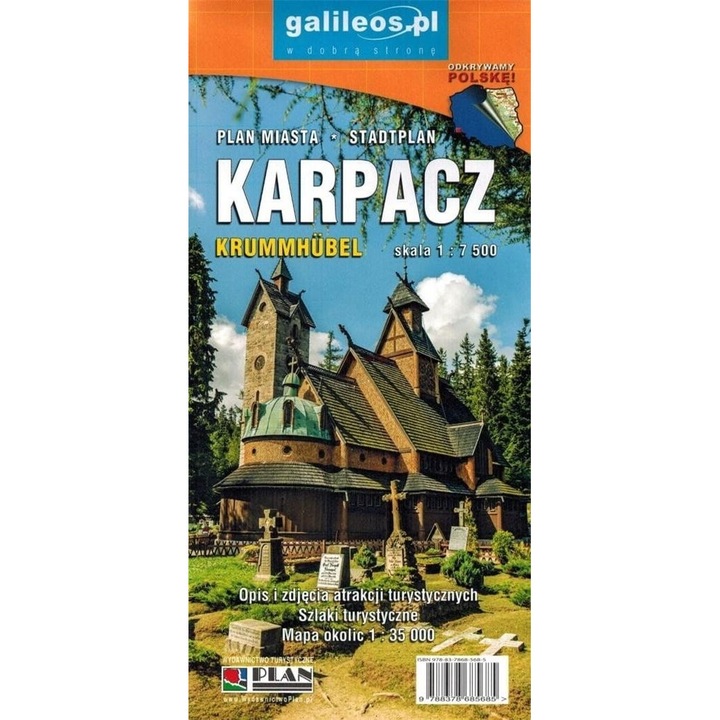 Plan miasta, Karpacz 1:7 500 - Plan