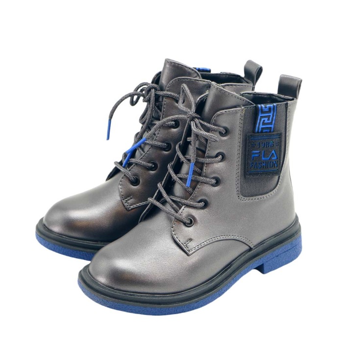 Ghete casual imblanite C-T9567-D 113012, Gri