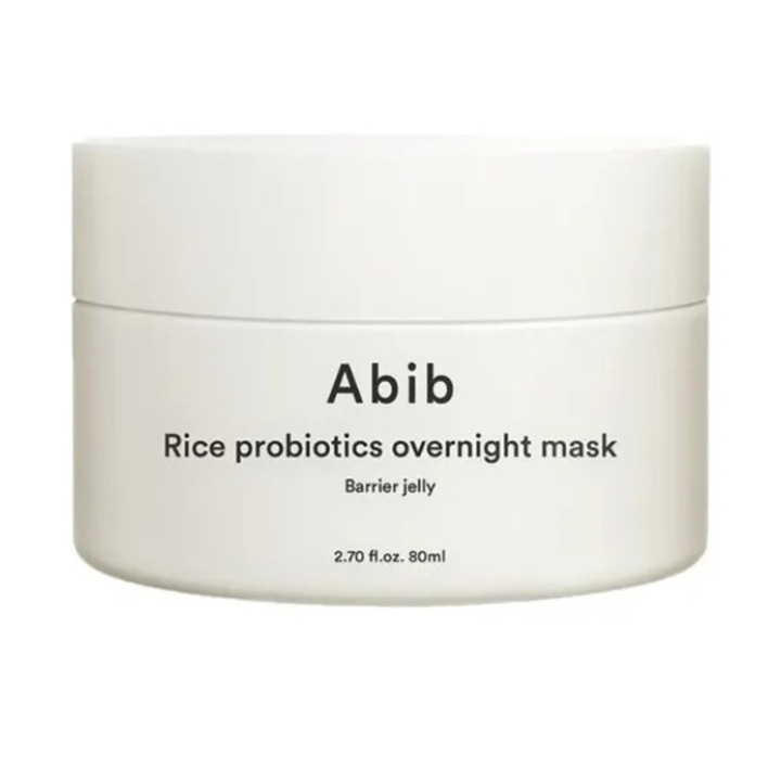Masca pentru noapte Abib pentru protectia barierei cutanate cu orez si probiotice, 80ml