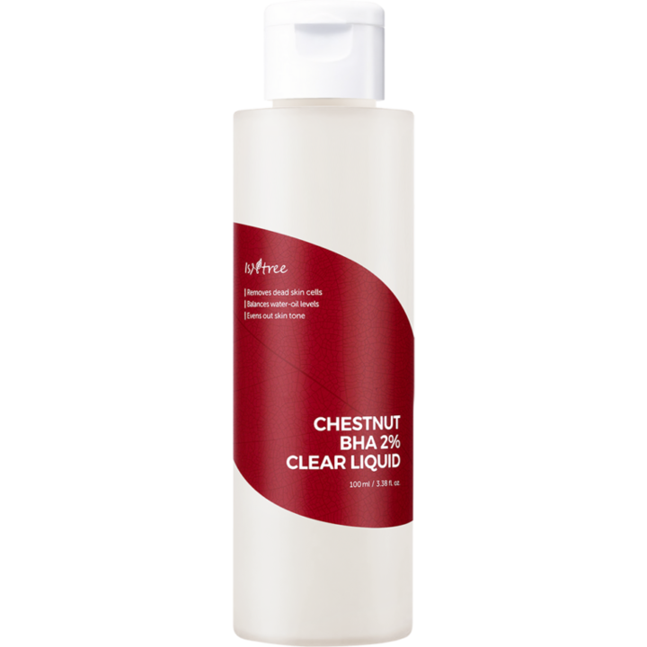 Разтвор за ексфолиране и минимизиране на порите Chestnut line Isntree, 2 в 1, С 2% BHA, 100 мл