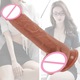 Dildo Mimimo, 26 cm, silicon dual-layer, cu ventuza