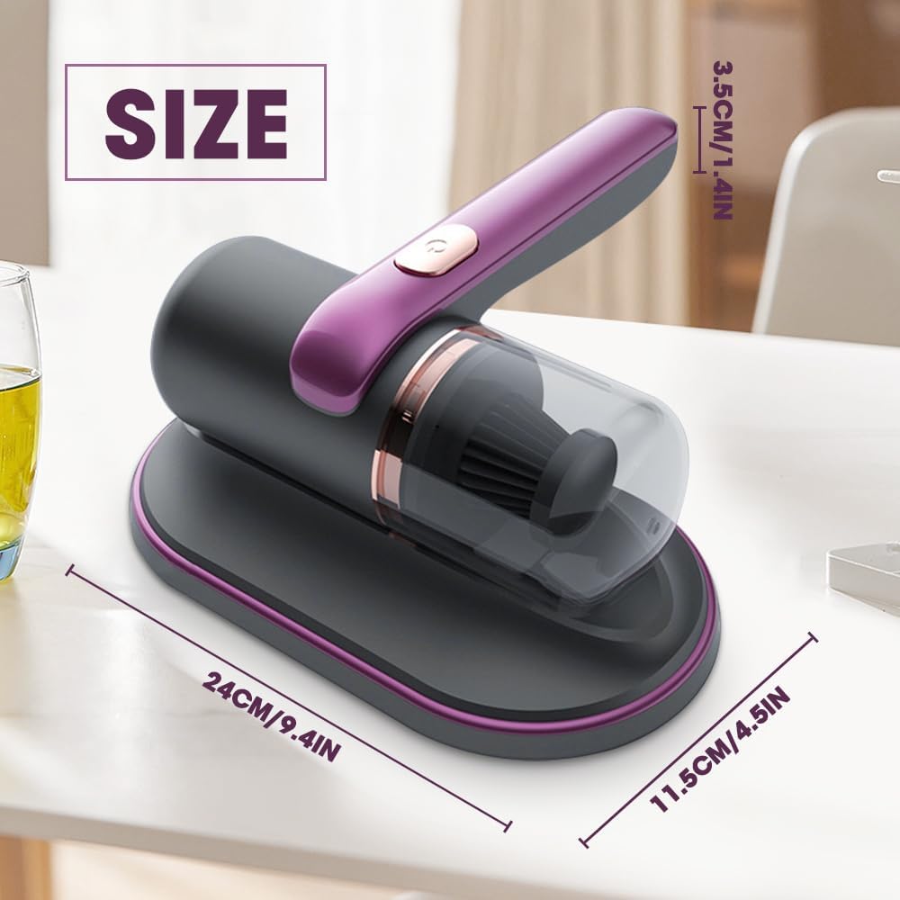 Aspirator JBY-23168 portabil acarieni si praf cu acumulator tehnologie UV-C, 8000pa, 3600mAh