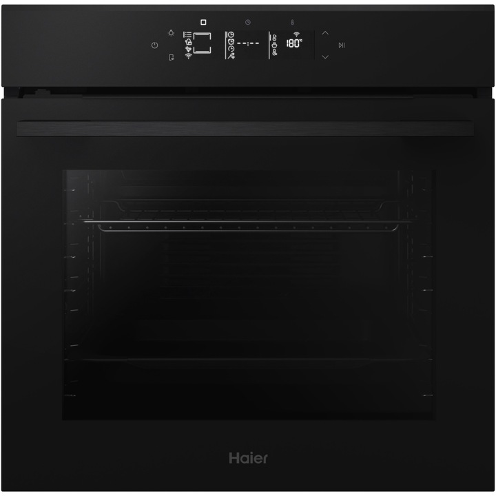 Haier H6 ID46G3HTB Beépíthető sütő, Elektromos, 78 l, Wi-Fi, Aqua Activa/Hydro Egyszerű tisztítás, Softclose&Softopen, Click&Clean, A++ energiaosztály, Fekete